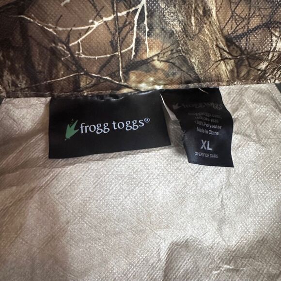 Frogg Toggs Realtree Edge Camo Rain Suit Jacket XL Pants L Waterproof Hunting - Picture 8 of 8